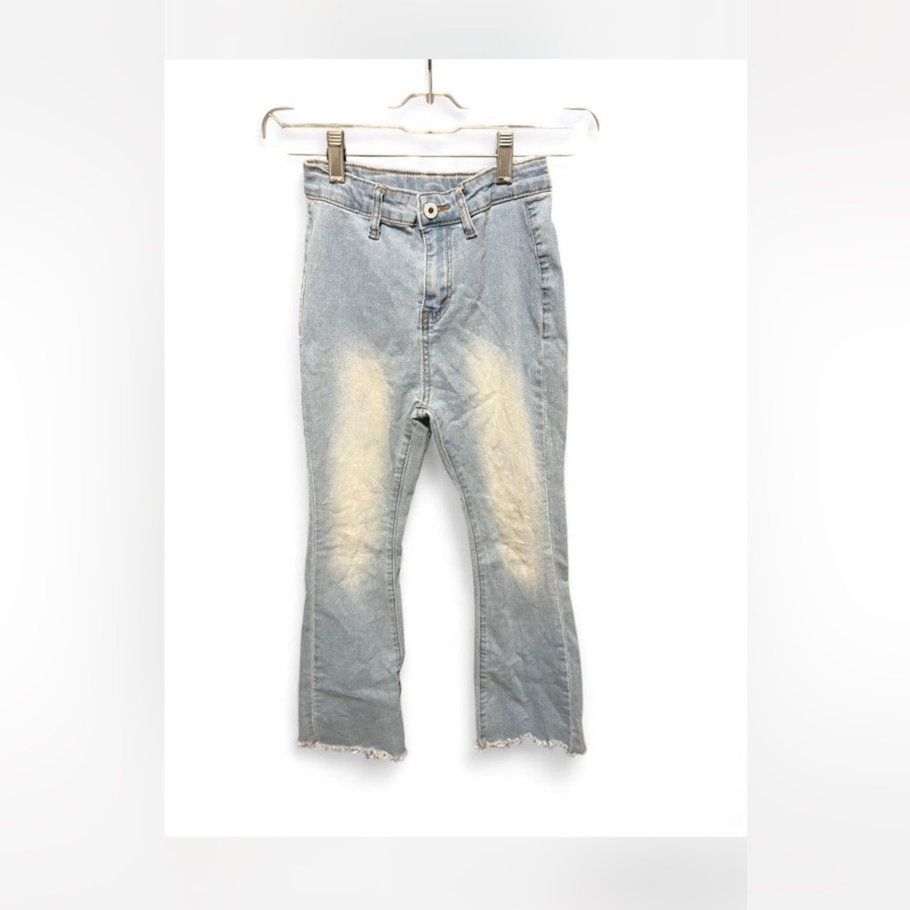 SHEIN Girls Light Blue Denim with Stitch Detail Scandi Girl